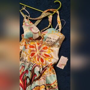 *LAST DAY* Jodi Kristopher Multicolor Chemise with Gold Accents